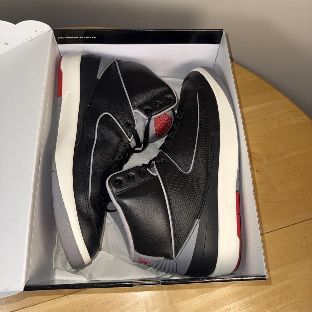 Size 14 - Air Jordan 2 Retro Black Cement DR8884-001 Worn Across Hall OG Box